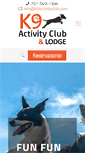 Mobile Screenshot of k9activityclub.com