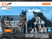 Tablet Screenshot of k9activityclub.com